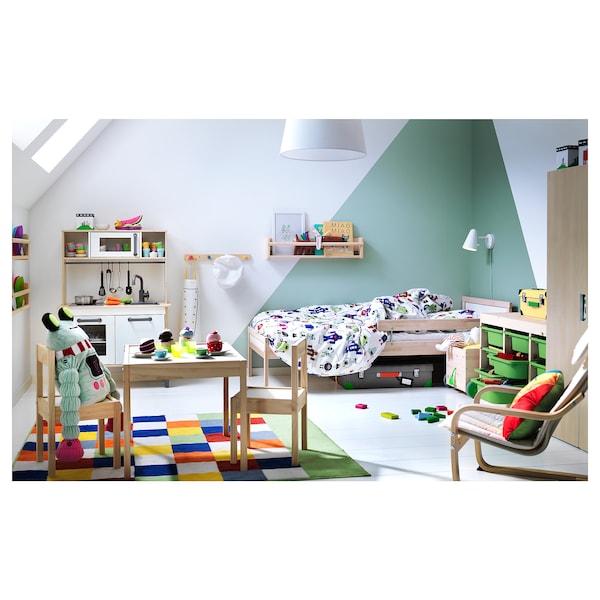IKEA SNIGLAR bed frame with slatted bed base, 27 1/2x63 in Beech, Ikea Ireland | 9218NGZHI