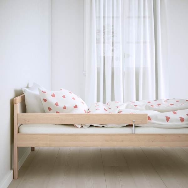 IKEA SNIGLAR bed frame with slatted bed base, 27 1/2x63 in Beech, Ikea Ireland | 9218NGZHI