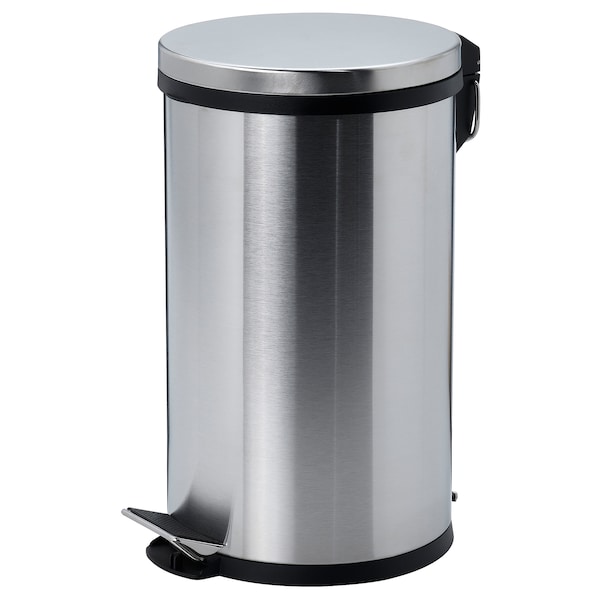IKEA SNÖRPA pedal bin, stainless steel, 1 gallon, Ikea Ireland | 3127EZTVI