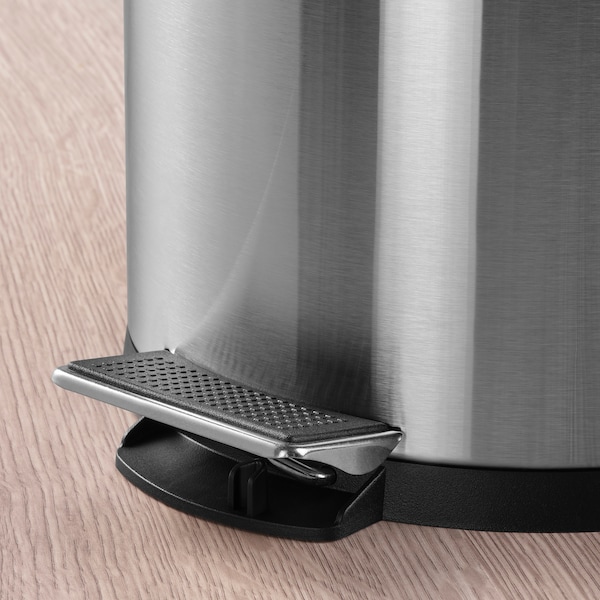 IKEA SNÖRPA pedal bin, stainless steel, 3 gallon, Ikea Ireland | 7420XMPIZ