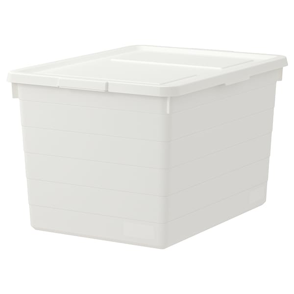 IKEA SOCKERBIT box with lid, white, 15x20x11 ¾ in, Ikea Ireland | 3217FVZXW