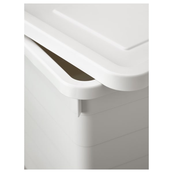 IKEA SOCKERBIT storage box with lid, 15x30x11 ¾ in White, Ikea Ireland | 1908KABSF