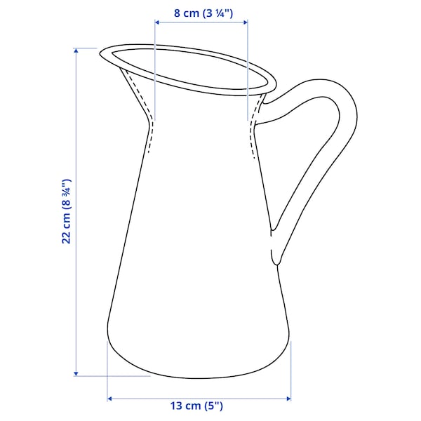 IKEA SOCKERÄRT vase/jug, 8 ¾ in White, Ikea Ireland | 4752JIKLS