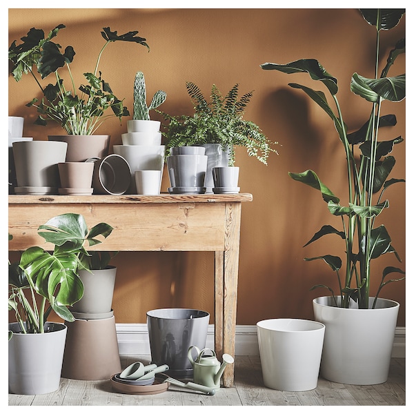 IKEA SOJABÖNA plant pot, white, 9 ½ in, Ikea Ireland | 4736QEOIR