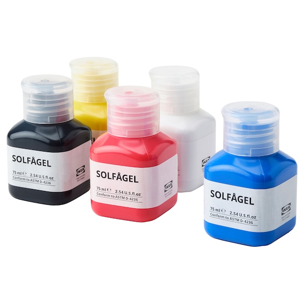 IKEA SOLFÅGEL acrylic paint, mixed colors, 13 oz, Ikea Ireland | 7098GXLKJ