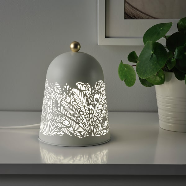 IKEA SOLSKUR LED table lamp, white/brass color, Ikea Ireland | 5734AUHRG