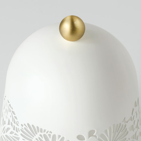 IKEA SOLSKUR LED table lamp, white/brass color, Ikea Ireland | 5734AUHRG