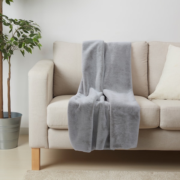 IKEA SOLTULPAN throw, light gray, 51x67 in, Ikea Ireland | 0581MARKO