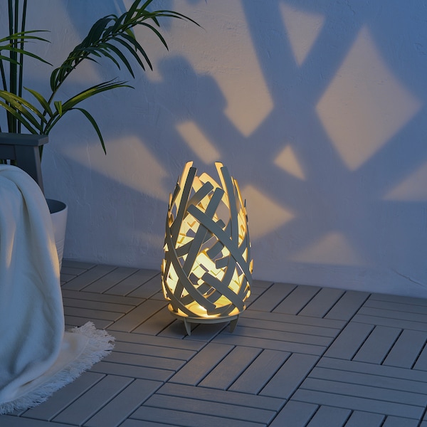 IKEA SOLVINDEN LED floor lamp, battery operated/outdoor, 17 3/4 in, Ikea Ireland | 5904DCPKE