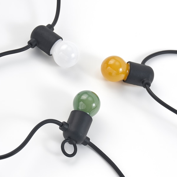 IKEA SOLVINDEN LED string light with 12 lights Battery Operated / Outdoor Multicolor, Ikea Ireland | 8456AXTFG