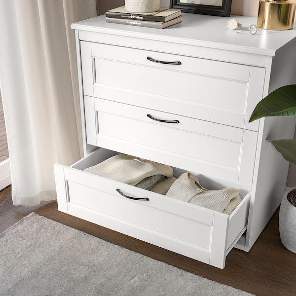 IKEA SONGESAND 3-drawer chest White, Ikea Ireland | 3254LFUWN