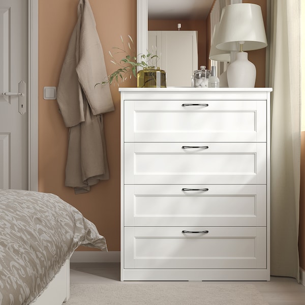 IKEA SONGESAND 4-drawer chest White, Ikea Ireland | 2768QVRFX