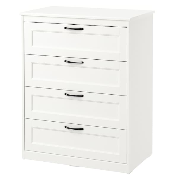 IKEA SONGESAND 4-drawer chest White, Ikea Ireland | 2768QVRFX