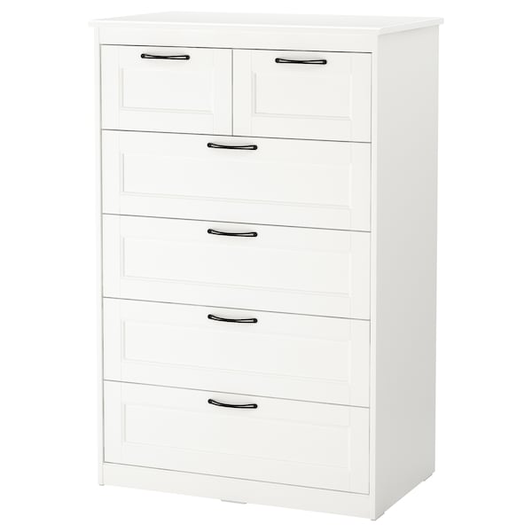 IKEA SONGESAND 6-drawer chest White, Ikea Ireland | 5617XAQCK