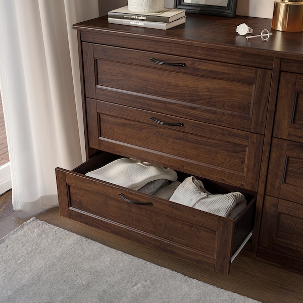 IKEA SONGESAND 6-drawer dresser Dark Brown, Ikea Ireland | 8024AGOSJ