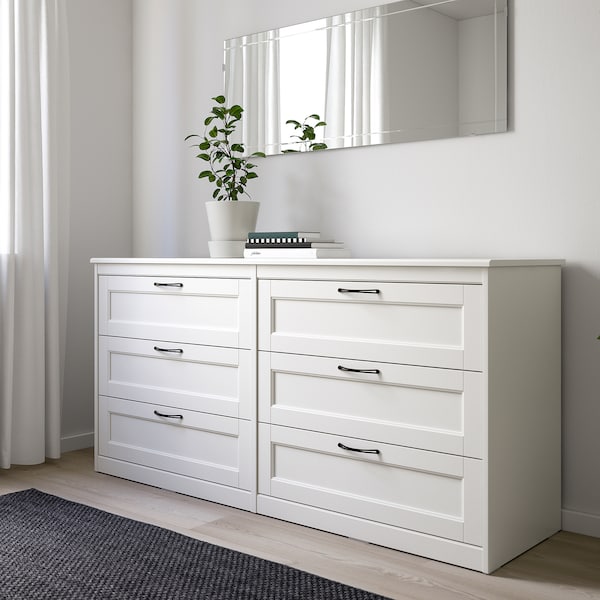 IKEA SONGESAND 6-drawer dresser White, Ikea Ireland | 1509IONUK