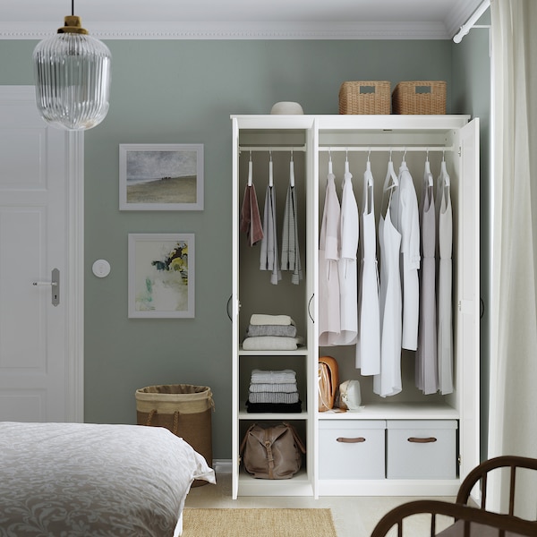 IKEA SONGESAND Wardrobe, 47 1/8x23 5/8x75 1/4 in White, Ikea Ireland | 6240NWYFV