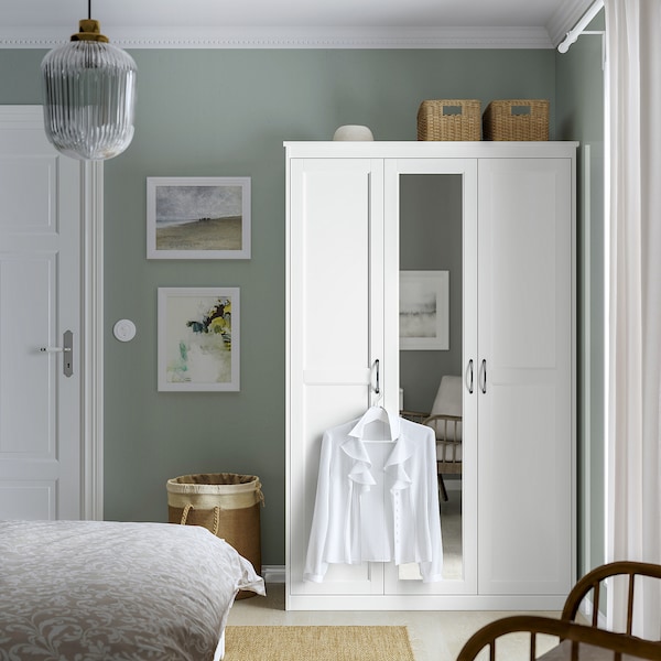 IKEA SONGESAND Wardrobe, 47 1/8x23 5/8x75 1/4 in White, Ikea Ireland | 6240NWYFV