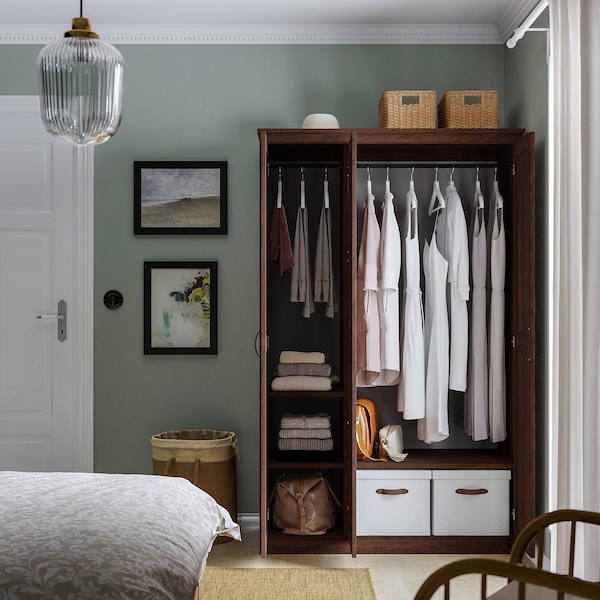 IKEA SONGESAND Wardrobe, 47 1/8x23 5/8x75 1/4 in Brown, Ikea Ireland | 9186OSBXA