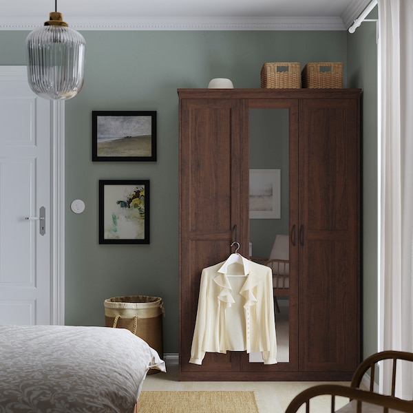 IKEA SONGESAND Wardrobe, 47 1/8x23 5/8x75 1/4 in Brown, Ikea Ireland | 9186OSBXA