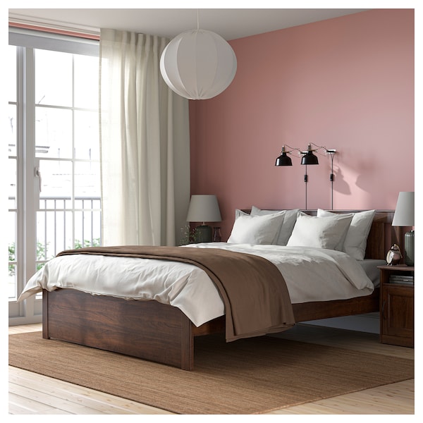 IKEA SONGESAND bed frame, Full/Double Brown, Ikea Ireland | 1628EAQLD