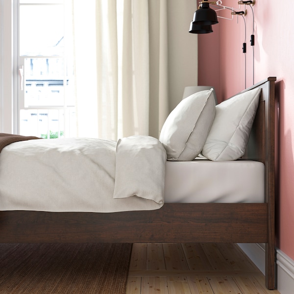 IKEA SONGESAND bed frame, Queen Brown / Luröy, Ikea Ireland | 5807WUTXK
