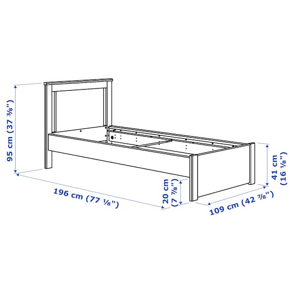IKEA SONGESAND bed frame, Twin Brown / Luröy, Ikea Ireland | 9174AIZST