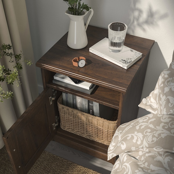 IKEA SONGESAND nightstand, 16 1/2x15 3/4 in Brown, Ikea Ireland | 6408AFJKI