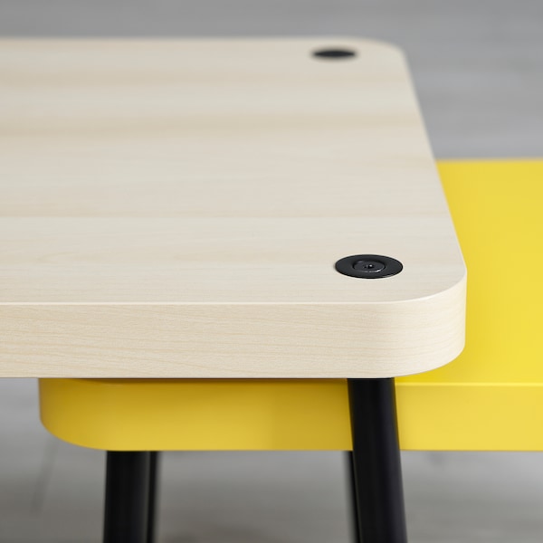 IKEA SONHULT nesting tables Yellow / Birch Effect, Ikea Ireland | 4309XKVHI