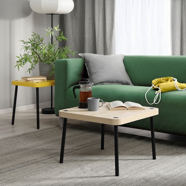 IKEA SONHULT nesting tables Yellow / Birch Effect, Ikea Ireland | 4309XKVHI