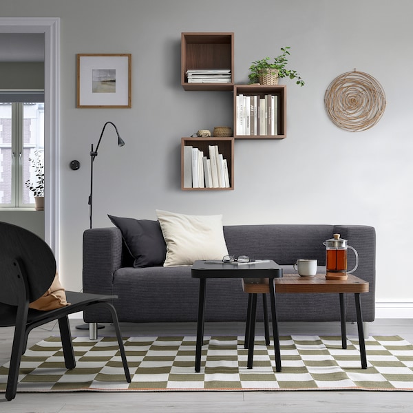 IKEA SONHULT nesting tables, set of 2 Gray / Walnut Effect, Ikea Ireland | 6094FDHSP