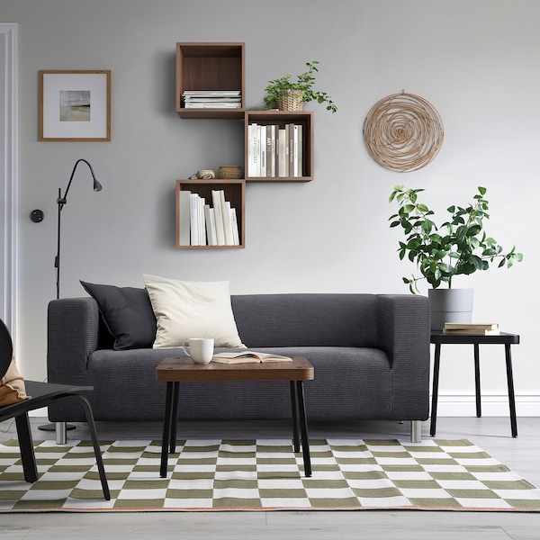 IKEA SONHULT nesting tables, set of 2 Gray / Walnut Effect, Ikea Ireland | 6094FDHSP