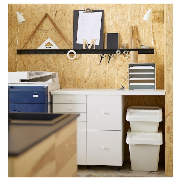 IKEA SORTERA recycling bin with lid, 16 gallon White, Ikea Ireland | 7548BLFGP