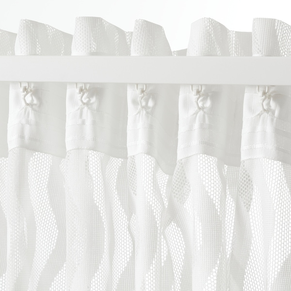 IKEA SOTSTÄVMAL sheer curtains, 1 pair, white, 57x98 in, Ikea Ireland | 9612GZNKD