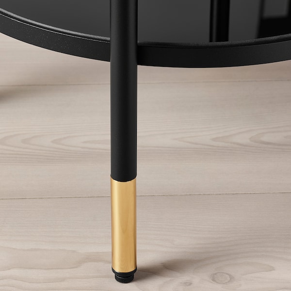 IKEA ÄSPERÖD side table, black/glass black, 17 3/4 in, Ikea Ireland | 1038FVADW