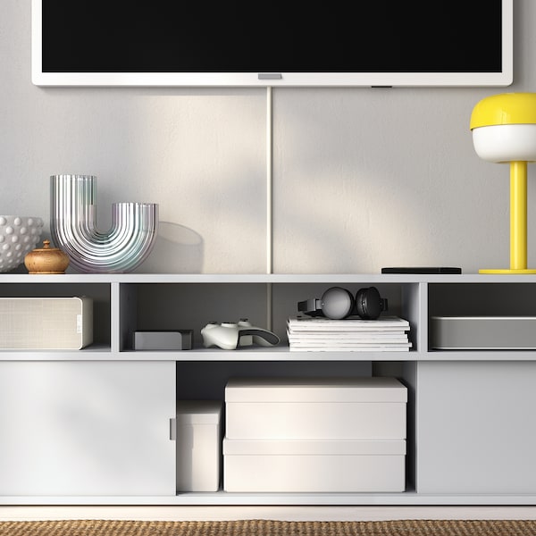 IKEA SPIKSMED TV storage combination, light gray, 91 1/2x12 5/8x38 in, Ikea Ireland | 3276OYAEC