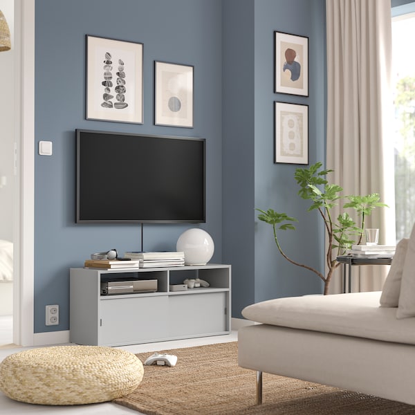 IKEA SPIKSMED TV unit, light gray, 38 1/4x12 5/8 in, Ikea Ireland | 4172IKBRY