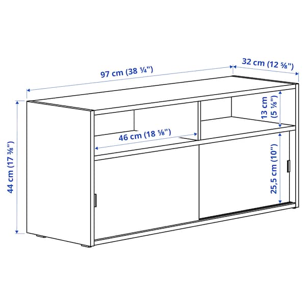 IKEA SPIKSMED TV unit, light gray, 38 1/4x12 5/8 in, Ikea Ireland | 4172IKBRY