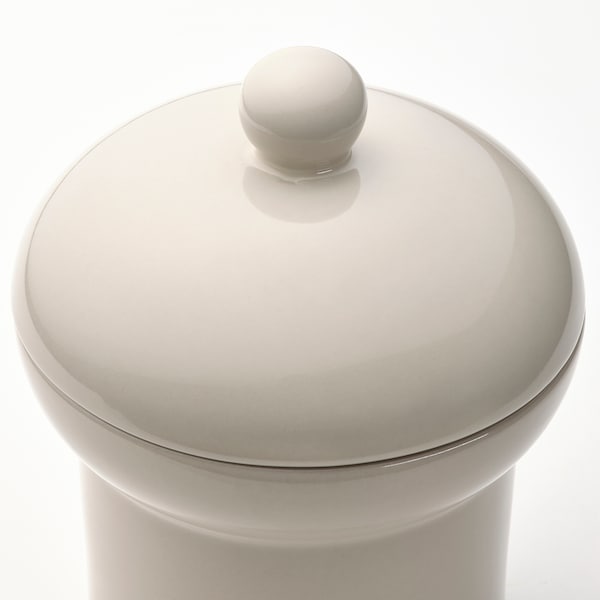 IKEA SPINNARHAJ jar with lid, off-white, 5 in, Ikea Ireland | 5813YQNRD