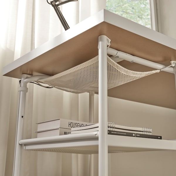 IKEA SPÄND table leg with storage, white, Ikea Ireland | 3704GKETA