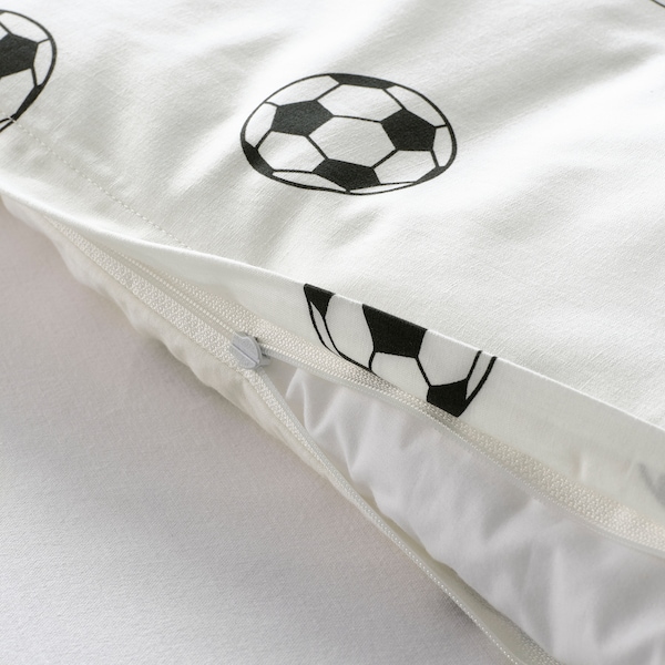 IKEA SPORTSLIG duvet cover and pillowcase(s), football pattern, Twin Football Pattern, Ikea Ireland | 9836DXWOP