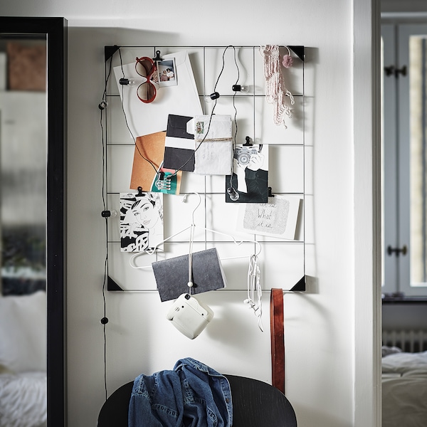 IKEA SÖSDALA memo board with clips, black, 23 ½x29 ½ in, Ikea Ireland | 9253AJUBM