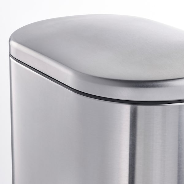IKEA STABBEN step trash can, stainless steel, 5 gallon, Ikea Ireland | 6403VLMEH