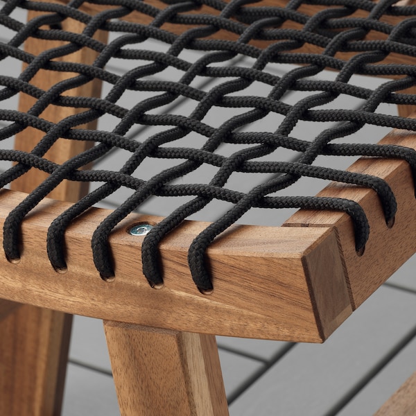 IKEA STACKHOLMEN Stool, outdoor, light brown stained, 18 7/8x13 3/4x16 7/8 in, Ikea Ireland | 1356WKFXC