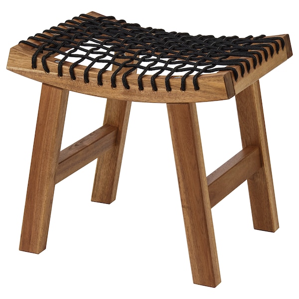 IKEA STACKHOLMEN Stool, outdoor, light brown stained, 18 7/8x13 3/4x16 7/8 in, Ikea Ireland | 1356WKFXC