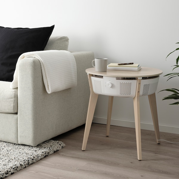 IKEA STARKVIND table with air purifier Additional Gas Filter Stained Oak Veneer / White, Ikea Ireland | 3127FOWLT