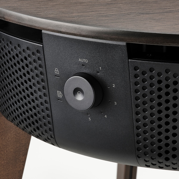 IKEA STARKVIND table with air purifier Additional Gas Filter Stained Oak Veneer / Dark Brown, Ikea Ireland | 5148WABTM