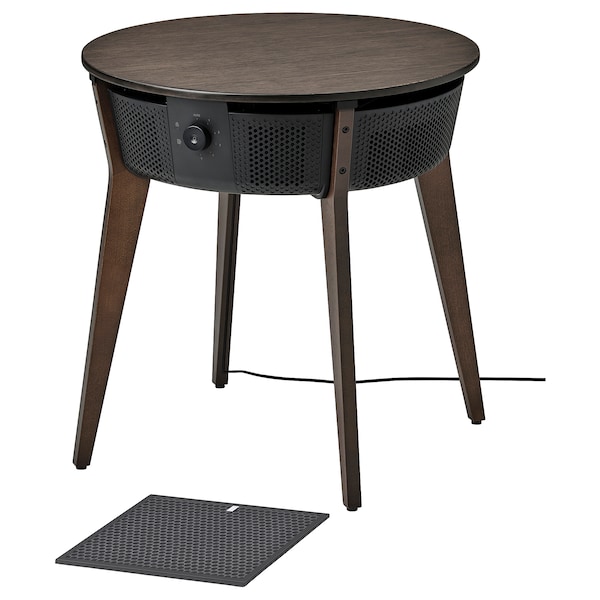 IKEA STARKVIND table with air purifier Additional Gas Filter Stained Oak Veneer / Dark Brown, Ikea Ireland | 5148WABTM