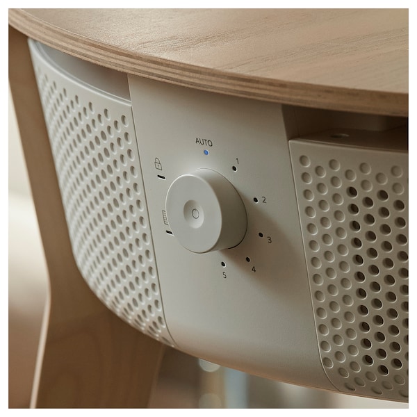 IKEA STARKVIND table with air purifier Stained Oak Veneer / White Smart, Ikea Ireland | 0953USIGZ