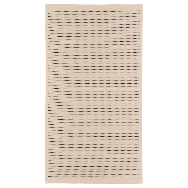 IKEA STARREKLINTE rug, flatwoven, 2\'7 inx4\'11 in Natural / Black, Ikea Ireland | 5921GYFER